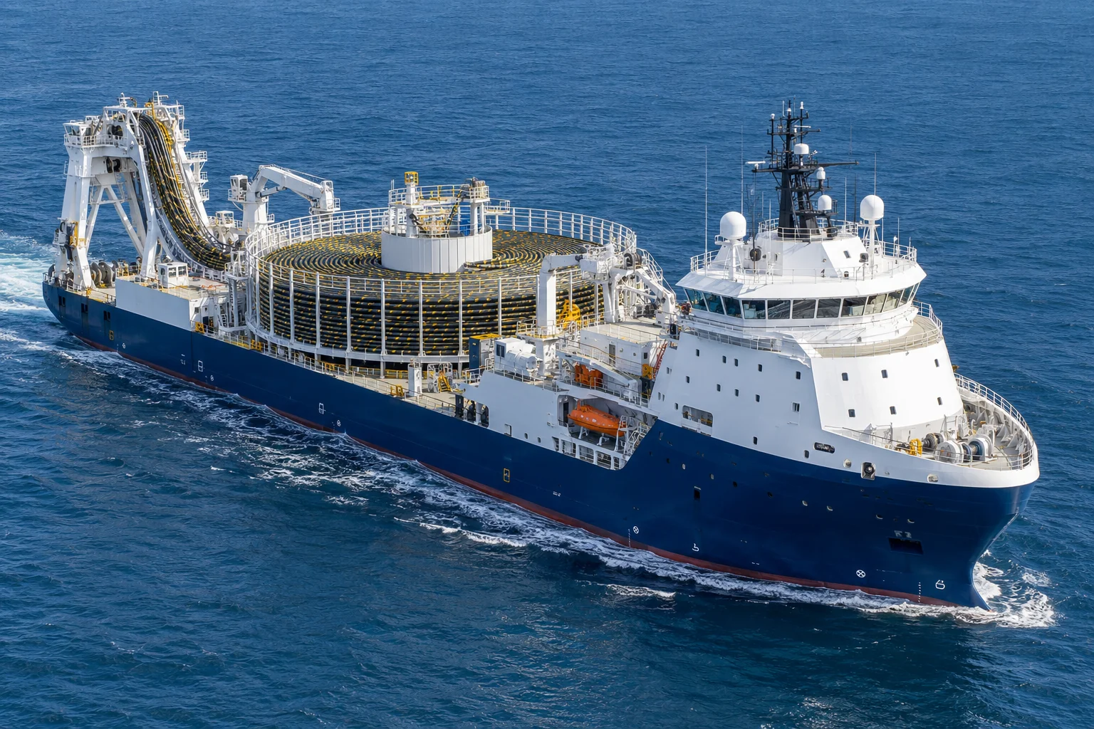 Clean modern special purpose vessels at sea