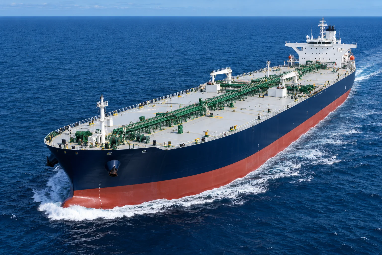 Clean modern tankers at sea